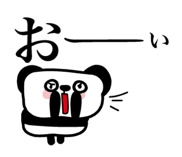 Lonely cute panda sticker #3823316