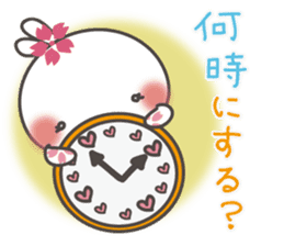 Sakura the rabbit with love sticker #3823370