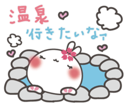 Sakura the rabbit with love sticker #3823377