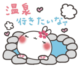Sakura the rabbit with love sticker #3823377
