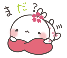 Sakura the rabbit with love sticker #3823383
