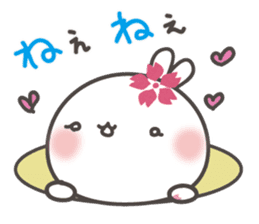 Sakura the rabbit with love sticker #3823386