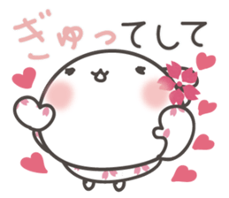 Sakura the rabbit with love sticker #3823403