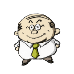 cute cheerful uncle.