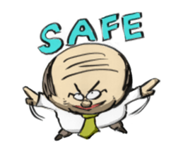 cute cheerful uncle. sticker #3824230