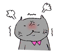 Pink collar cat sticker #3824333