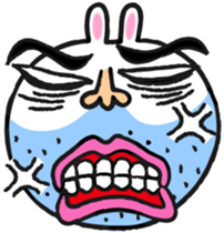 Beard rabbit sticker #3824854