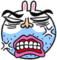 Beard rabbit sticker #3824854