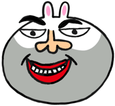 Beard rabbit sticker #3824855