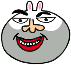 Beard rabbit sticker #3824855