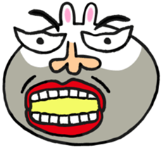 Beard rabbit sticker #3824856