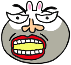 Beard rabbit sticker #3824856