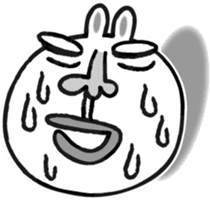 Beard rabbit sticker #3824864