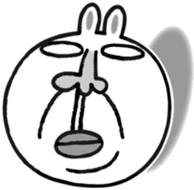 Beard rabbit sticker #3824866