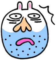 Beard rabbit sticker #3824869