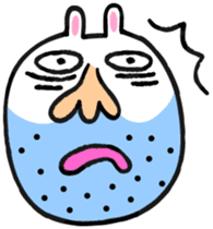 Beard rabbit sticker #3824869