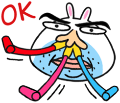 Beard rabbit sticker #3824871