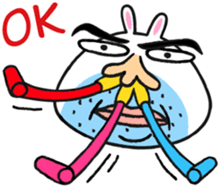 Beard rabbit sticker #3824871