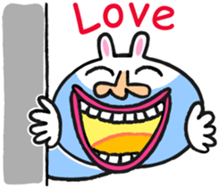 Beard rabbit sticker #3824872