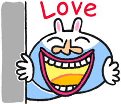 Beard rabbit sticker #3824872