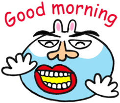 Beard rabbit sticker #3824873