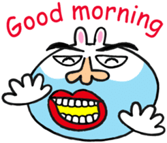 Beard rabbit sticker #3824873