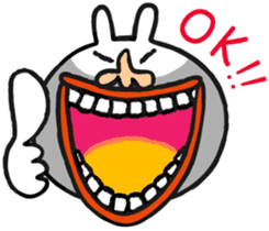 Beard rabbit sticker #3824875