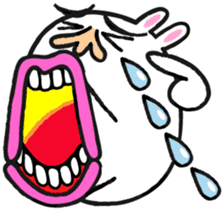 Beard rabbit sticker #3824876