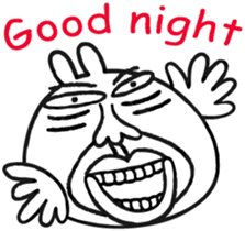 Beard rabbit sticker #3824878