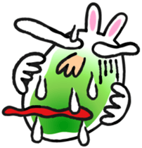 Beard rabbit sticker #3824881