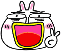 Beard rabbit sticker #3824882