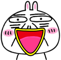 Beard rabbit sticker #3824883