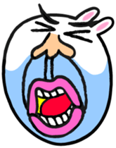 Beard rabbit sticker #3824884