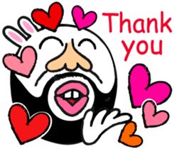 Beard rabbit sticker #3824885