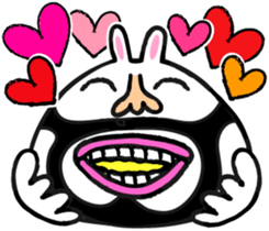 Beard rabbit sticker #3824886