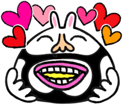 Beard rabbit sticker #3824886