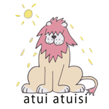 A lion speaks Kyoto dialect sticker #3825488