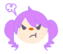 Emotional expression in various face sticker #3825532