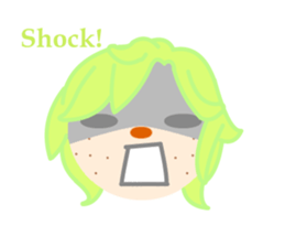 Emotional expression in various face sticker #3825546