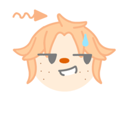 Emotional expression in various face sticker #3825548