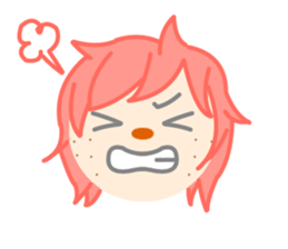 Emotional expression in various face sticker #3825551