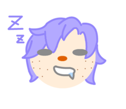 Emotional expression in various face sticker #3825552