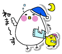 Chicken and chick. sticker #3826568