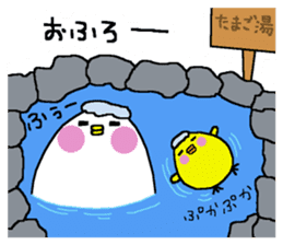 Chicken and chick. sticker #3826581