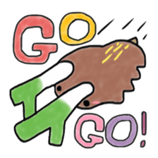 A deer has two horns of leek sticker #3826969