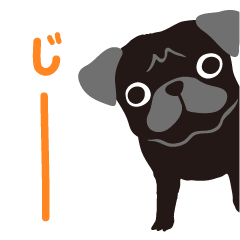 Boku Pug By Kanazawa Mayuko Sticker Boku Pug By Kanazawa Mayuko Sticker