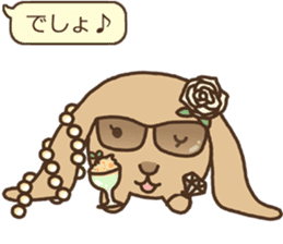 Rabbit cafe "MoCo" sticker #3827631