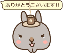 Rabbit cafe "MoCo" sticker #3827635