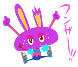 Rabbit laughs sticker #3827789