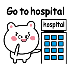 Pig of the poor physical condition